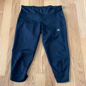 Adidas Aeroready Black Capri Leggings Sz XL